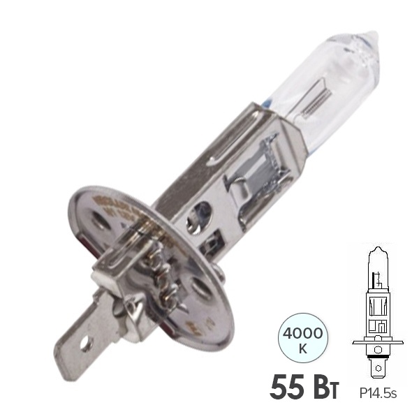 Лампа NEOLUX H1 12V 55W P14.5s N448 Standart противотуманная, ближнего/дальнего света (64150)