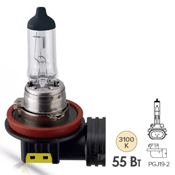 Лампа Philips 12362LLECOC1 H11 12V 55W PGJ19-2 (увелич. срок службы) LongLife EcoVision