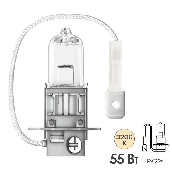 Лампа Osram 64151 H3 12V 55W PK22s ORIGINAL LINE