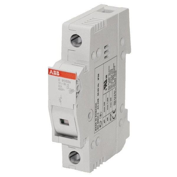 Рубильник модульный ABB 1П под предохранители E9F10 (10,3 х 38мм) с индикацией E91/32s (выключатель нагрузки)