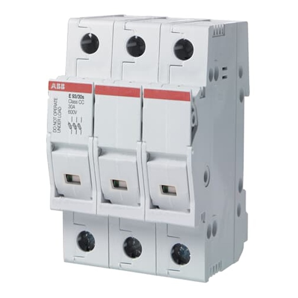 Рубильник модульный ABB 3П под предохранители E9F10 (10,3 х 38мм) с индикацией E93/32s (выключатель нагрузки)