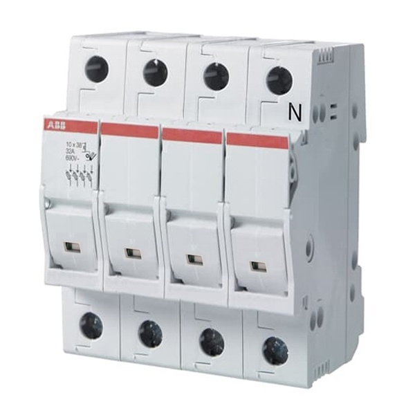 Рубильник модульный ABB 3П+Н под предохранители E9F10 (10,3 х 38мм) с индикацией E93N/32s (выключатель нагрузки)