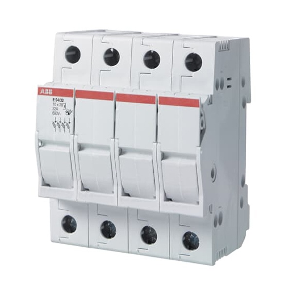 Рубильник модульный ABB 4П под предохранители E9F10 (10,3 х 38мм) E94/32 (выключатель нагрузки)