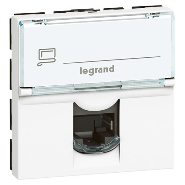 Розетка RJ45 Legrand Mosaic кат.6 STP 2М