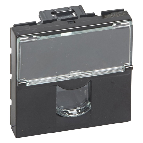 Розетка RJ45 Legrand Mosaic кат.6 FTP 2М черный