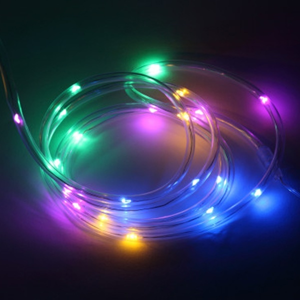 Садовая гирлянда ЭРА дюралайт на солнечной батарее, мультиколор, 5 м ERANN24-12