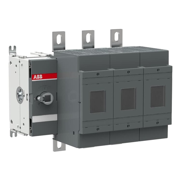 Рубильник ABB OS400D03 3-полюсный без ручки под предохранители OFAF до 400А размером 0,1 и 2 (выключатель нагрузки)