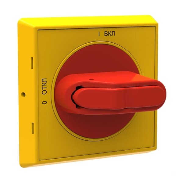 Ручка ABB OHYS2RJE-RUH желто-красная IP65 с блокировкой для рубильников дверного монтажа OT16..125FT