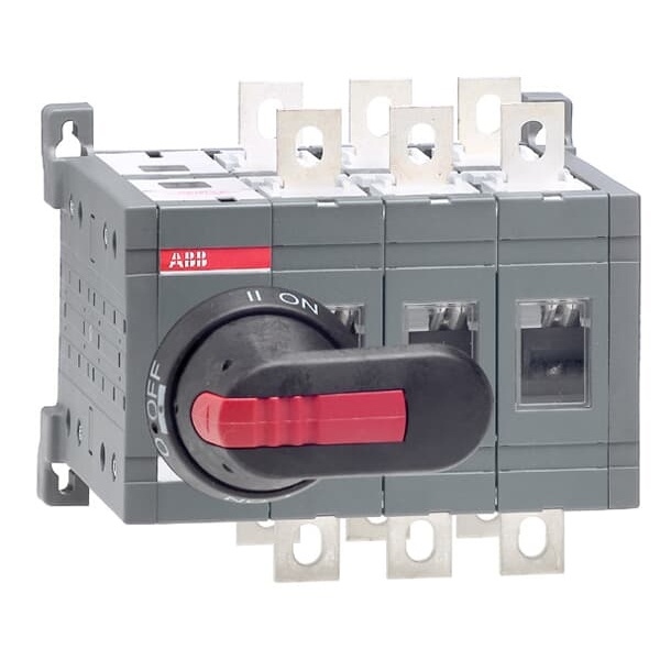 Реверсивный рубильник ABB OT160E03CP до 160А 3-х полюсный (с ручкой на дверь и переходником) (выключатель нагрузки)