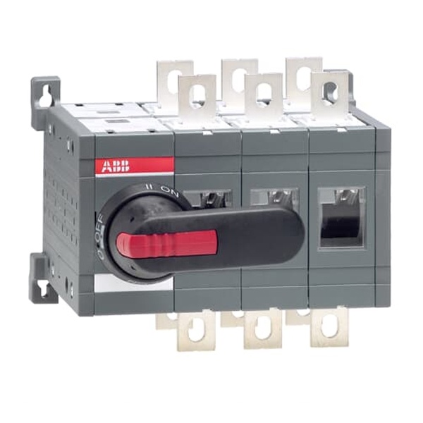 Реверсивный рубильник ABB OT400E03CP до 400А 3-х полюсный (с ручкой на дверь и переходником) (выключатель нагрузки)