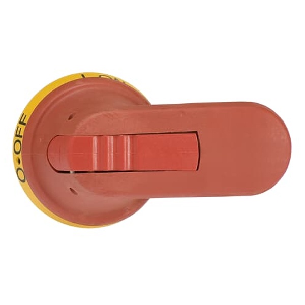 Ручка ABB OHY80J6 желто-красная IP65 для управления через дверь рубильниками OT160EV...250E