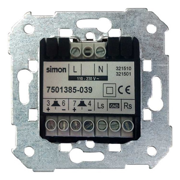 Цифровое устройство Simon 82 Bluetooth с зарядным устройством USB (1А 5В) 230В~, механизм