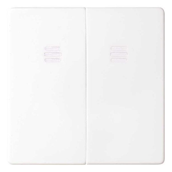 Клавиша Simon 82 двойная для выключателя с голубой подсветкой, белый