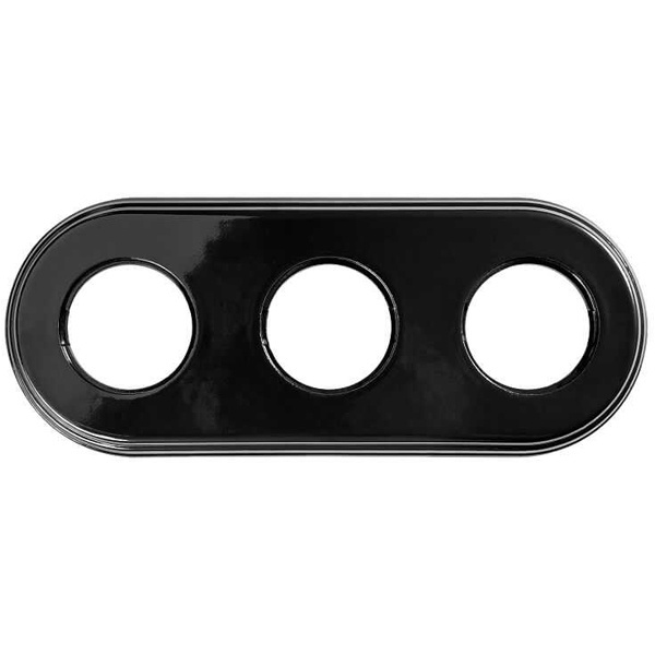 Рамка 3-я Bironi Шедель, керамика черный