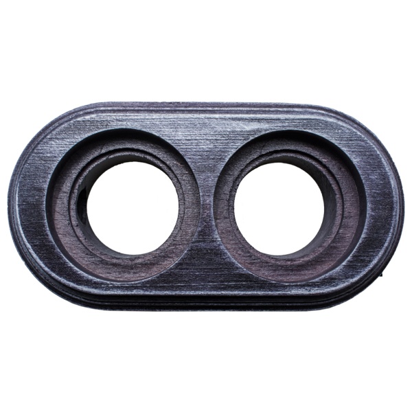 Рамка 2-я 183х96х21мм Bironi Лизетта, пластик Серебряный Век