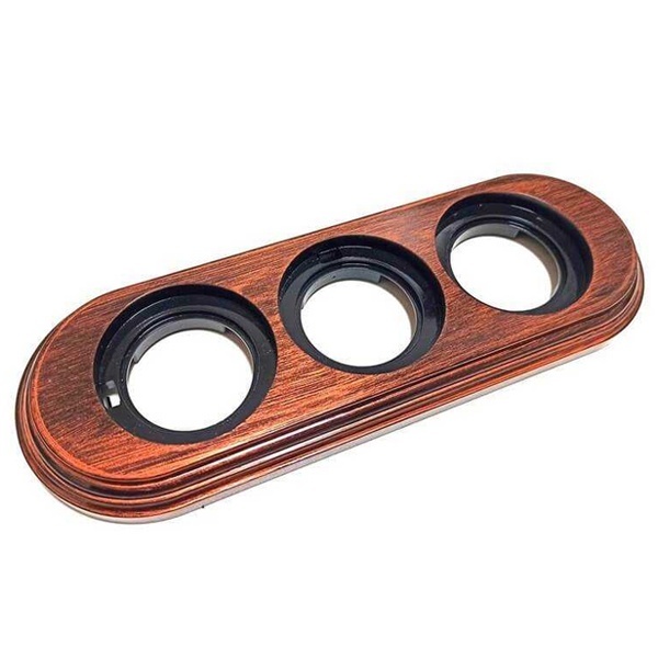 Рамка 3-я 270х96х21мм Bironi Лизетта, пластик Медный Век