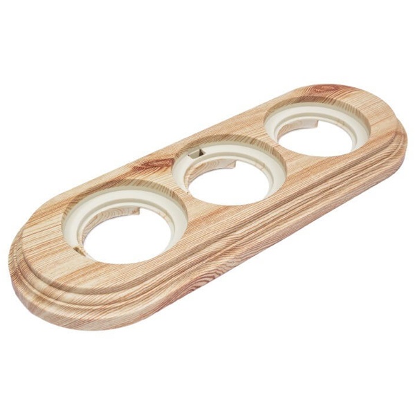 Рамка 3-я 270х96х21мм Bironi Лизетта, пластик Карельская сосна