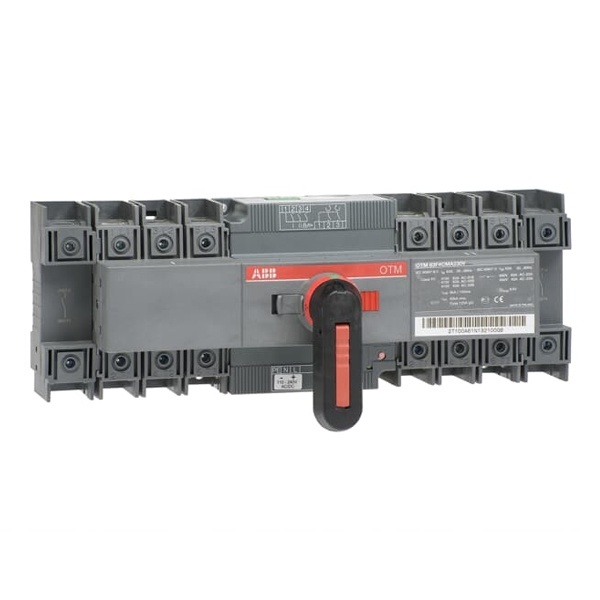 Реверсивный рубильник ABB OTM63F4CMA230V до 63А 4-полюсный с моторным приводом 110-240В AC/DC (выключатель нагрузки)