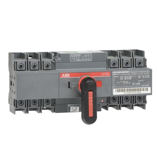 Реверсивный рубильник ABB OTM125F3CMA230V до 125А 3-полюсный с моторным приводом 110-240В AC/DC (выключатель нагрузки)