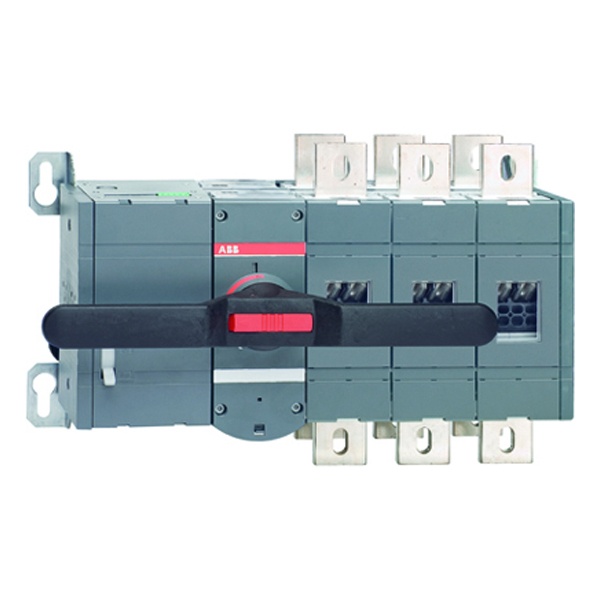 Реверсивный рубильник ABB OTM800E3CM230C до 800А 3-полюсный с моторным приводом 230В AC (выключатель нагрузки)