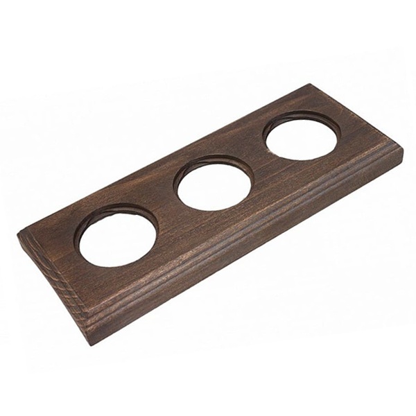 Рамка 3-я под диаметр бревна 260мм скрытый монтаж Bironi Шедель, дерево Винтаж квадрат