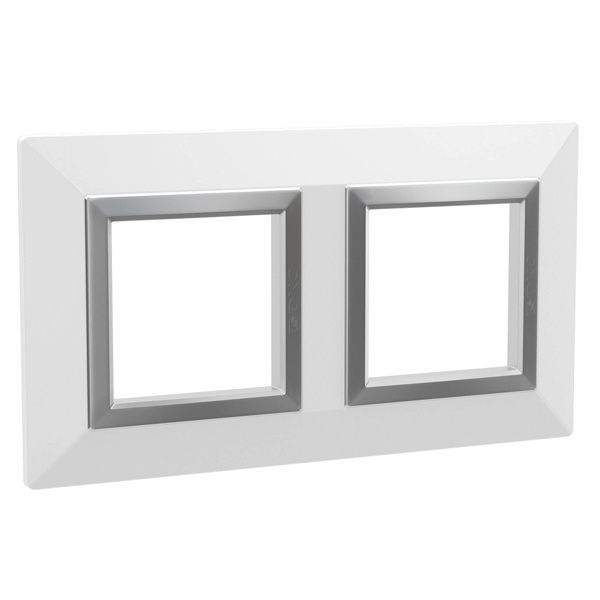 Рамка 4 модуля DKC Avanti из металла, белая