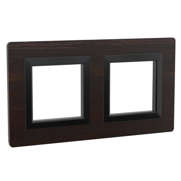 Рамка 4 модуля DKC Avanti из дерева, венге