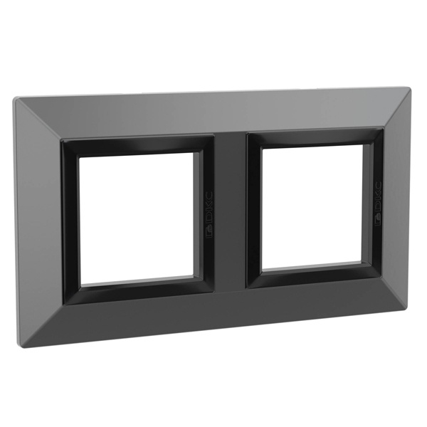 Рамка 4 модуля DKC Avanti из металла, темно-серая