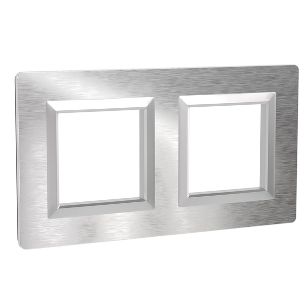 Рамка 4 модуля DKC Avanti из алюминия, серая