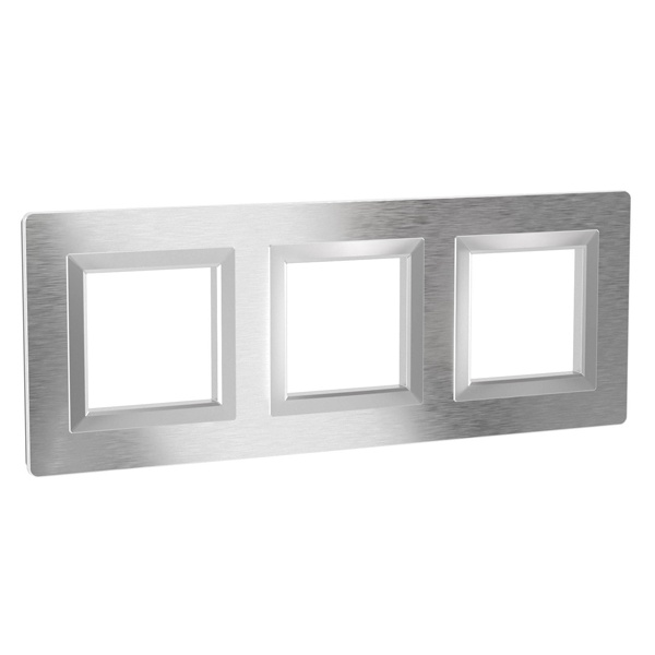 Рамка 6 модулей DKC Avanti из алюминия, серая