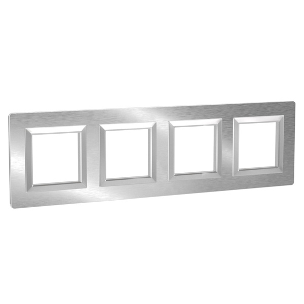 Рамка 8 модулей DKC Avanti из алюминия, серая