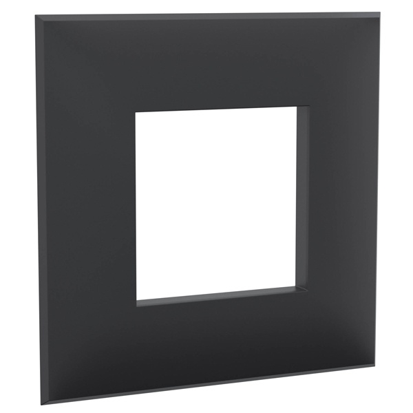 Рамка 2 модуля ARTLEBEDEV DKC Avanti из пластика, Черный матовый