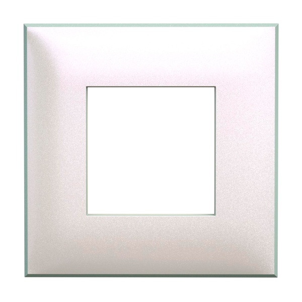 Рамка 2 модуля ARTLEBEDEV DKC Avanti из пластика, Белый жемчуг