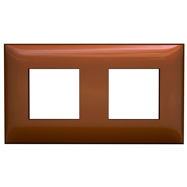 Рамка 4 модуля ARTLEBEDEV DKC Avanti из пластика, Карамельный жемчуг