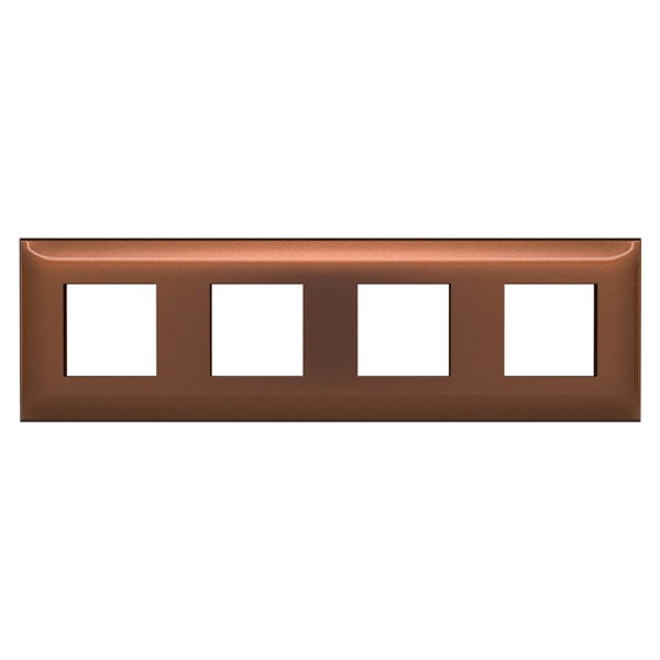 Рамка 8 модулей ARTLEBEDEV DKC Avanti из пластика, Карамельный жемчуг