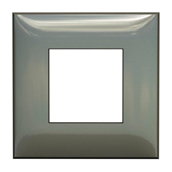 Рамка 2 модуля ARTLEBEDEV DKC Avanti из пластика, Серый жемчуг