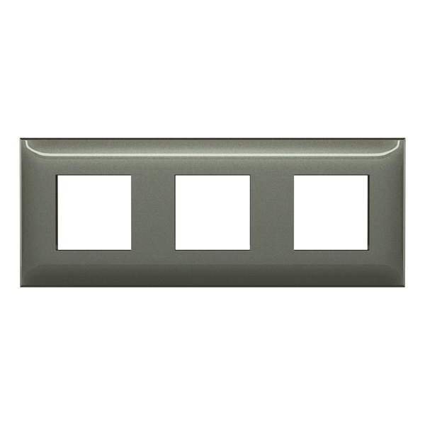 Рамка 6 модулей ARTLEBEDEV DKC Avanti из пластика, Серый жемчуг