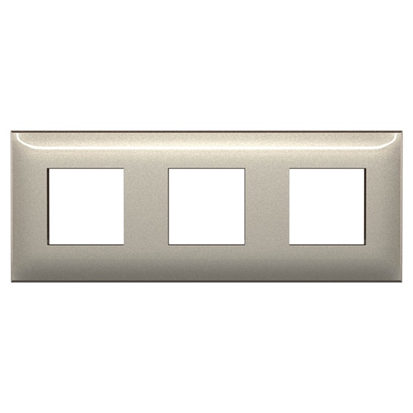 Рамка 6 модулей ARTLEBEDEV DKC Avanti из пластика, Кремовый жемчуг