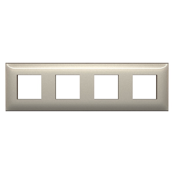 Рамка 8 модулей ARTLEBEDEV DKC Avanti из пластика, Кремовый жемчуг