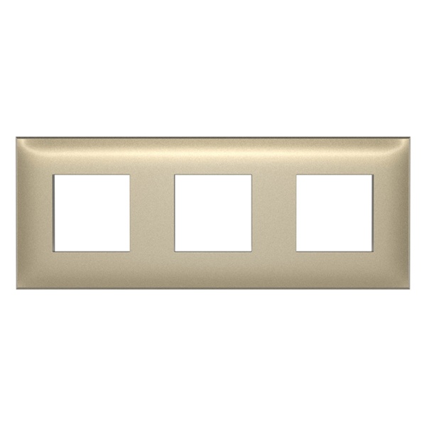 Рамка 6 модулей ARTLEBEDEV DKC Avanti из пластика, Золотистый жемчуг