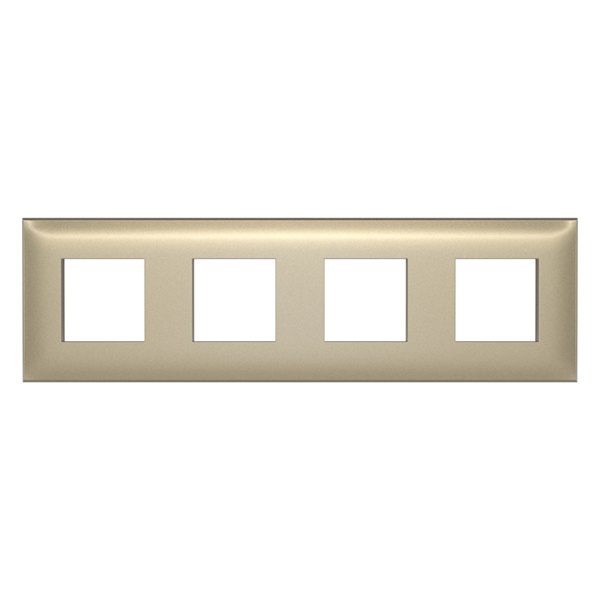 Рамка 8 модулей ARTLEBEDEV DKC Avanti из пластика, Золотистый жемчуг