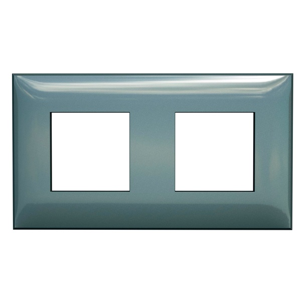 Рамка 4 модуля ARTLEBEDEV DKC Avanti из пластика, Сине-зеленый жемчуг