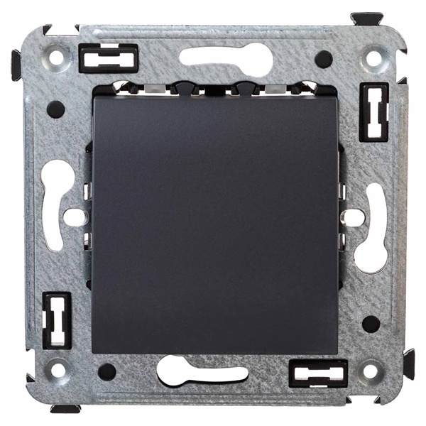 Вывод кабеля из стены DKC Avanti, черный матовый