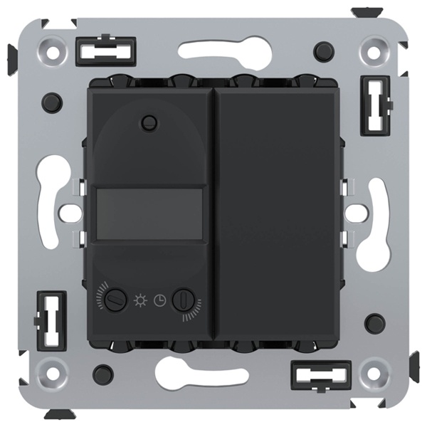 Датчик движения DKC Avanti в стену 3-х проводный 4А 100-240В 50-60Гц, черный матовый