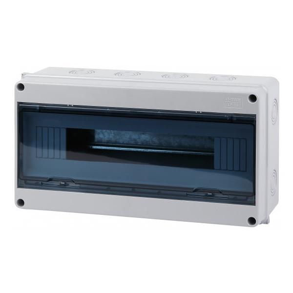 Щиток навесной влагозащищенный ЭРА КМПн-18 на 18 модулей с прозрачной дверкой IP65