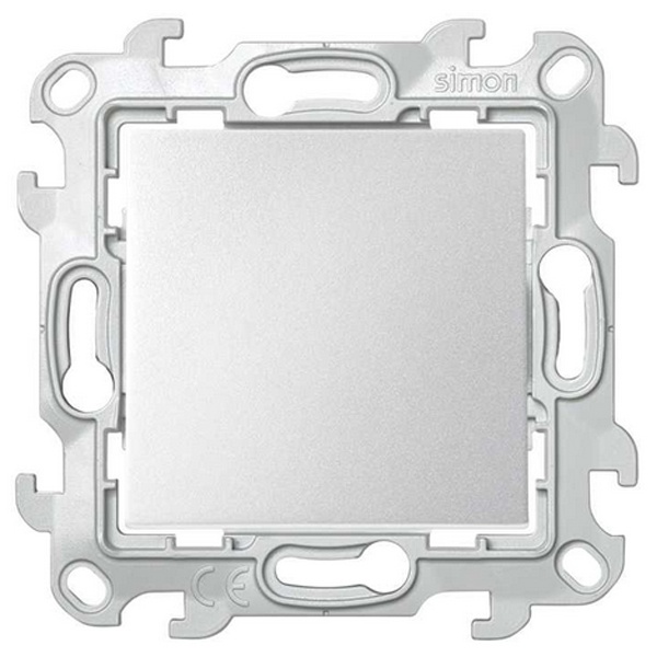 Переключатель Simon 24 Harmonie промежуточный Push&Go, алюминий