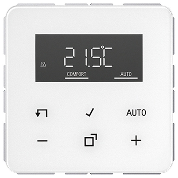 Комнатный термостат Jung CD с дисплеем Стандарт Белый