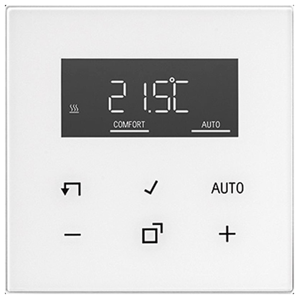 Комнатный термостат Jung LS с дисплеем Стандарт Белый