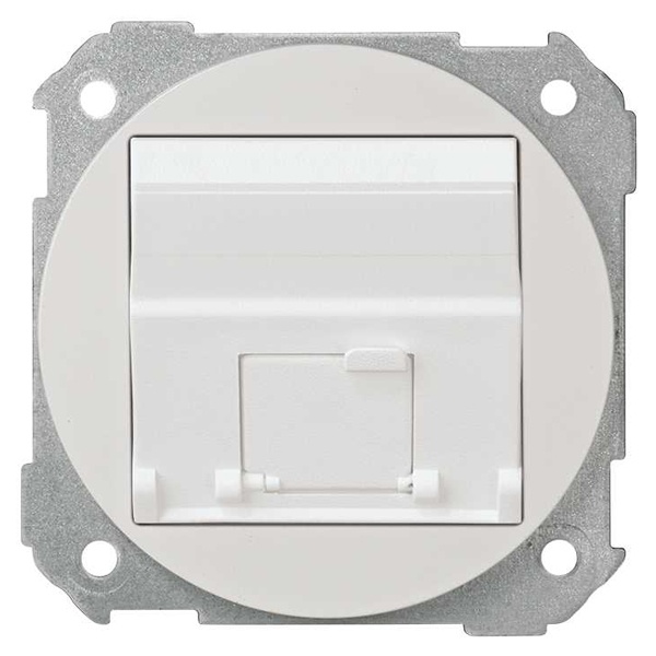 Накладка Simon 88 наклонная для 1 разъем RJ45 для CJ545U,CJ645U,CJ545FM со вставкой MD67 белый