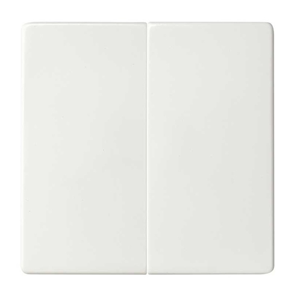 Клавиша Simon 82 Concept двойная для перекрестного выключателя белый матовый